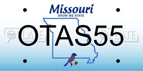 OTAS55 Missouri License Plate