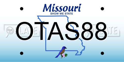 OTAS88 Missouri License Plate