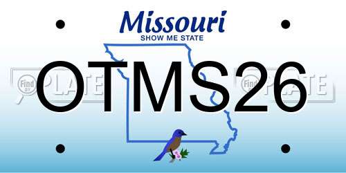 OTMS26 Missouri License Plate
