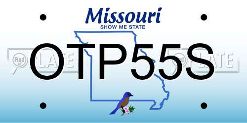 OTP55S Missouri License Plate