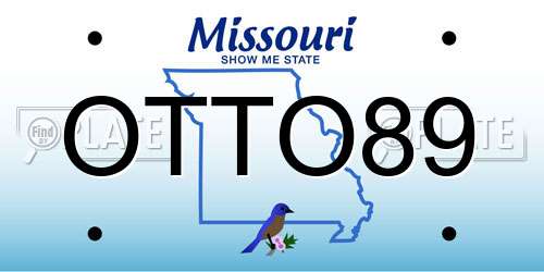 OTTO89 Missouri License Plate