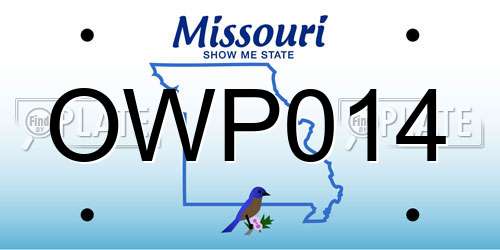 OWP014 Missouri License Plate
