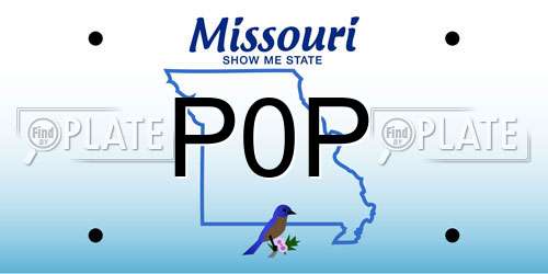 P0P Missouri License Plate