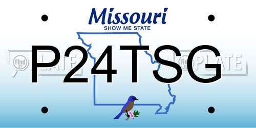 P24TSG Missouri License Plate