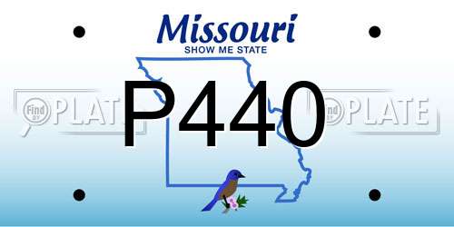P440 Missouri License Plate