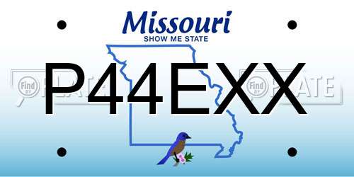 P44EXX Missouri License Plate