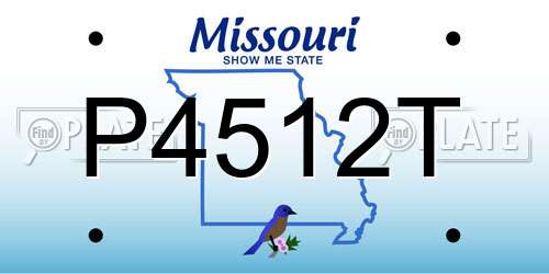 P4512T Missouri License Plate