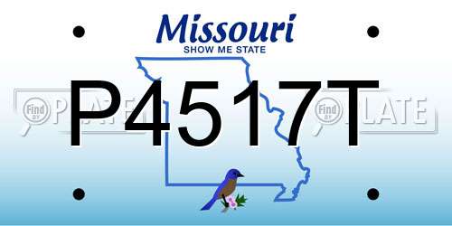 P4517T Missouri License Plate