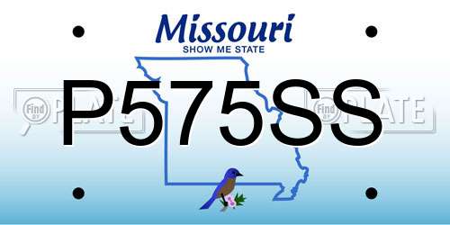 P575SS Missouri License Plate