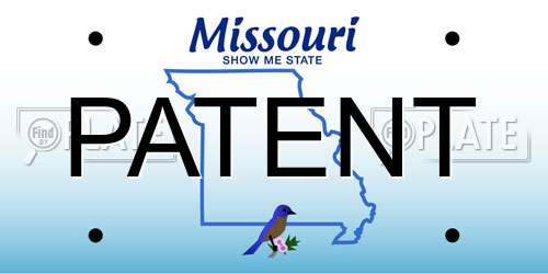 PATENT Missouri License Plate