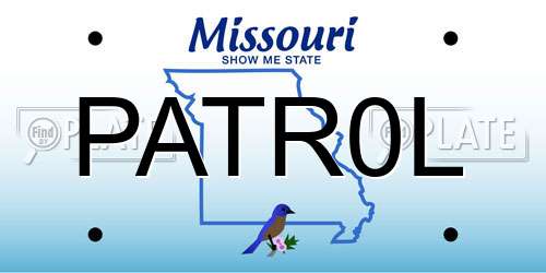 PATR0L Missouri License Plate