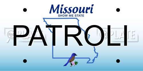 PATROLI Missouri License Plate