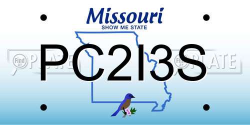 PC2I3S Missouri License Plate