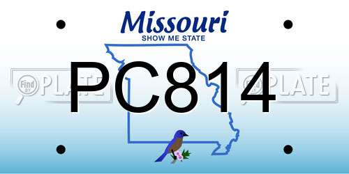 PC814 Missouri License Plate