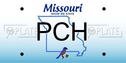 PCH Missouri License Plate