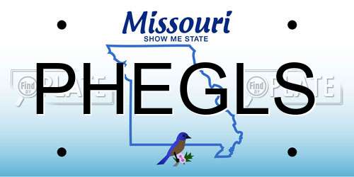PHEGLS Missouri License Plate