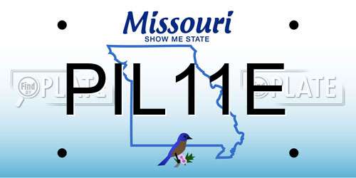 PIL11E Missouri License Plate