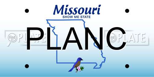 PLANC Missouri License Plate