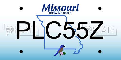 PLC55Z Missouri License Plate