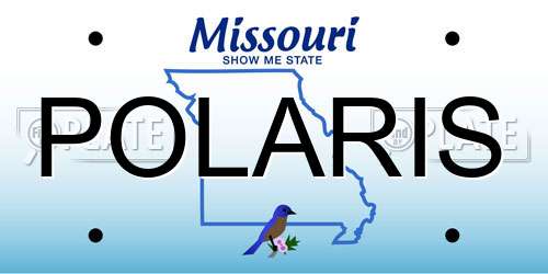 POLARIS Missouri License Plate