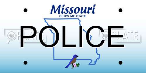 POLICE Missouri License Plate