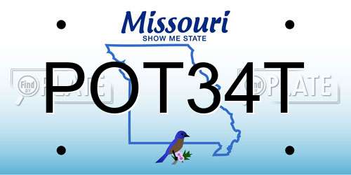 POT34T Missouri License Plate