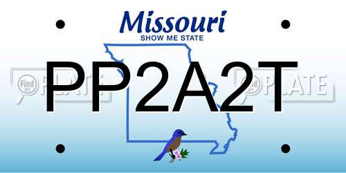 PP2A2T Missouri License Plate