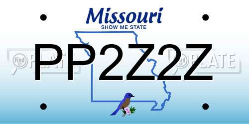PP2Z2Z Missouri License Plate