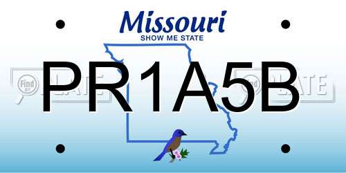 PR1A5B Missouri License Plate