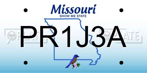 PR1J3A Missouri License Plate