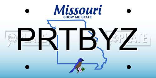 PRTBYZ Missouri License Plate