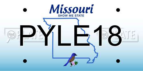 PYLE18 Missouri License Plate