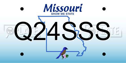 Q24SSS Missouri License Plate