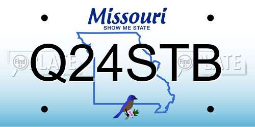 Q24STB Missouri License Plate
