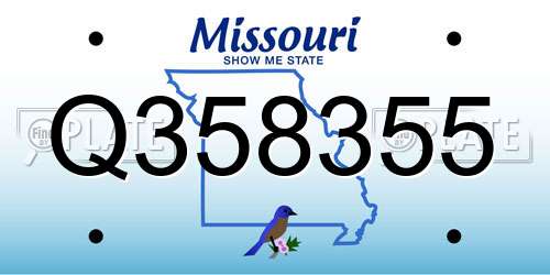 Q358355 Missouri License Plate