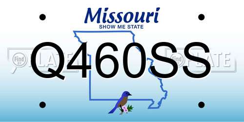 Q460SS Missouri License Plate