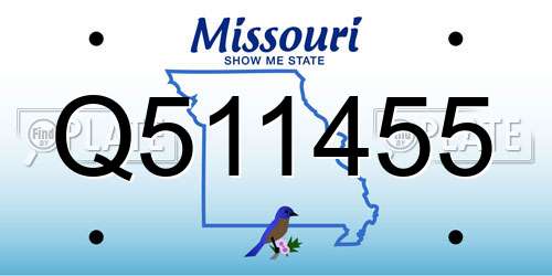 Q511455 Missouri License Plate