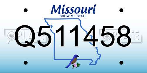 Q511458 Missouri License Plate