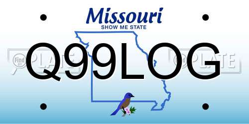 Q99LOG Missouri License Plate