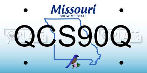 QCS90Q Missouri License Plate