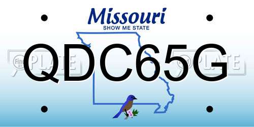 QDC65G Missouri License Plate