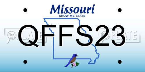 QFFS23 Missouri License Plate