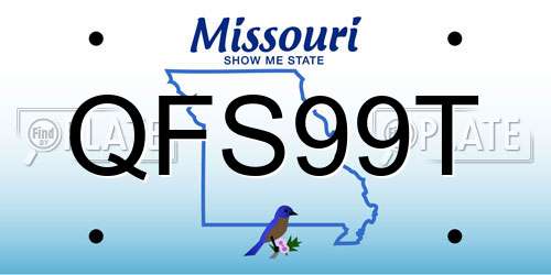 QFS99T Missouri License Plate