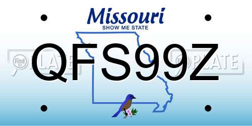 QFS99Z Missouri License Plate