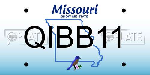 QIBB11 Missouri License Plate