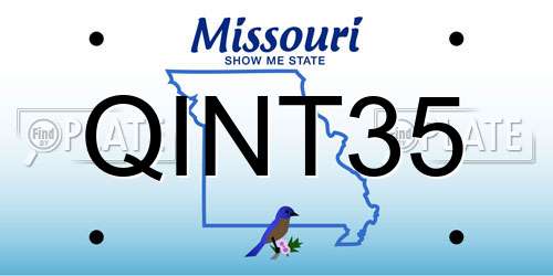 QINT35 Missouri License Plate