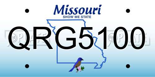 QRG5100 Missouri License Plate