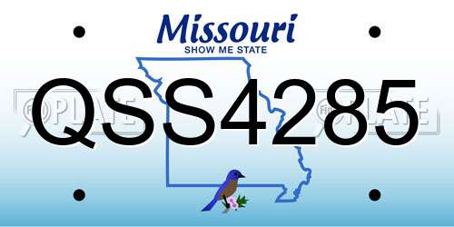 QSS4285 Missouri License Plate
