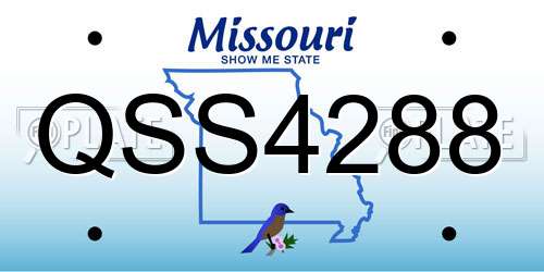 QSS4288 Missouri License Plate