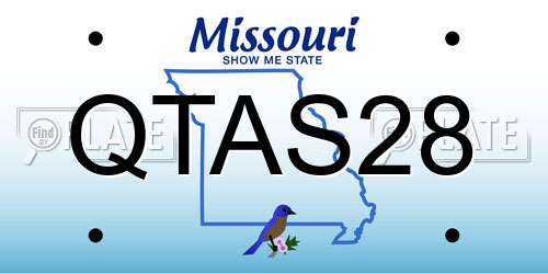 QTAS28 Missouri License Plate